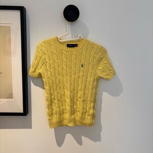 Polo Ralph Lauren yellow knit top